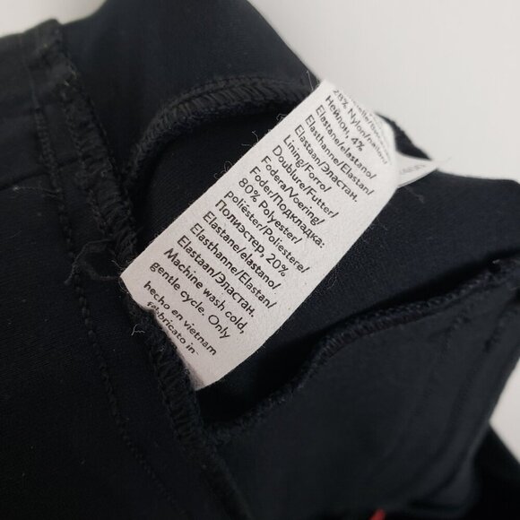 Spanx Perfect Pant Ankle Backseam Skinny Black Faux Pockets Womens Size XL - Picture 10 of 10